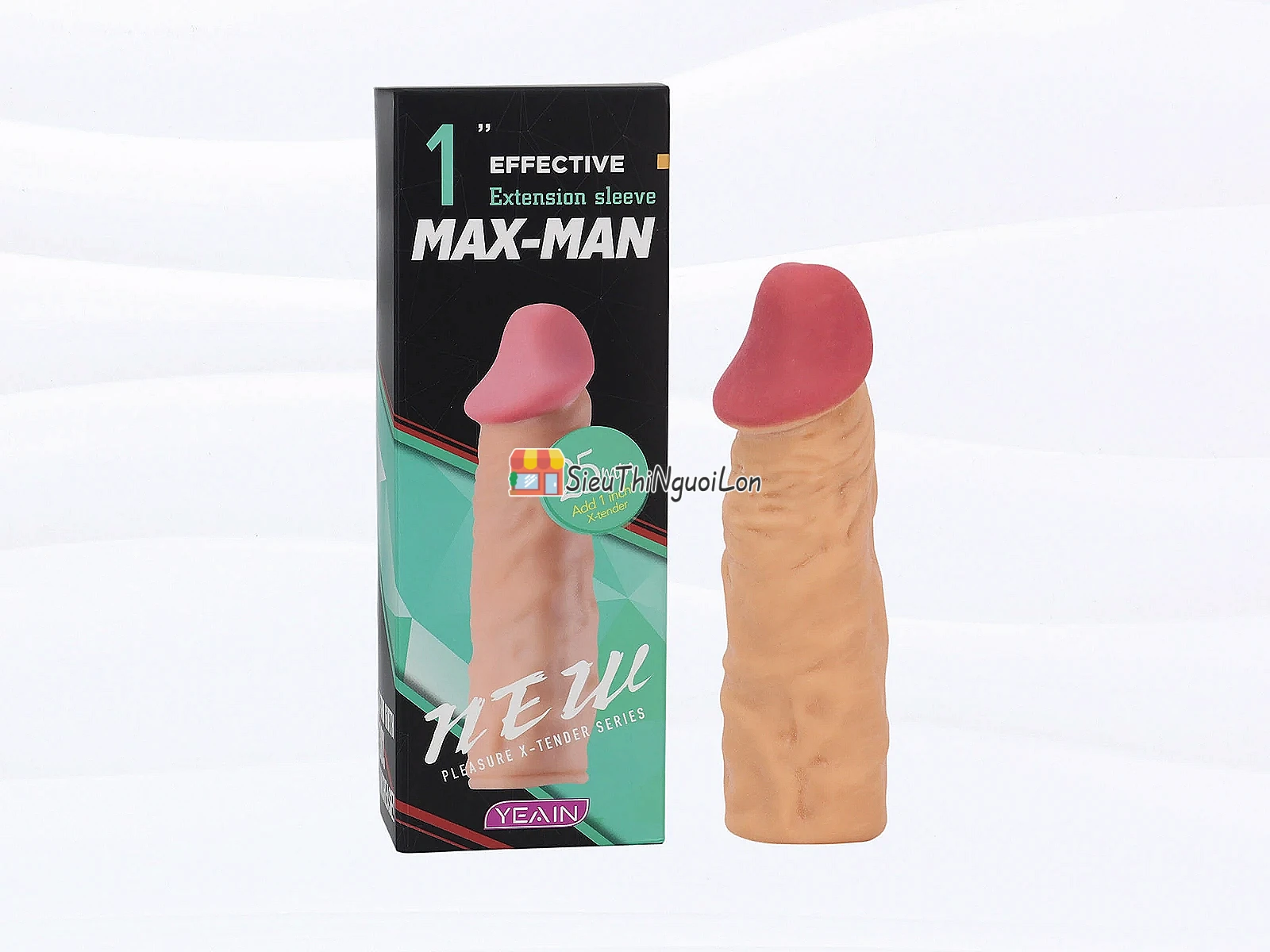 Bao cao su đôn dên Max Man 25mm tăng kích thước gân nổi siêu sướng