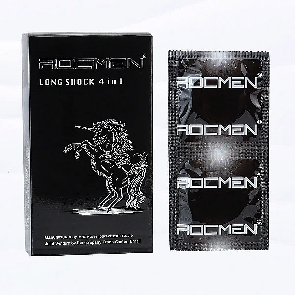 Bao cao su ROCMEN Long Shock 4 in 1 giúp phái mạnh kiểm soát tốt hơn thời điểm xuất tinh