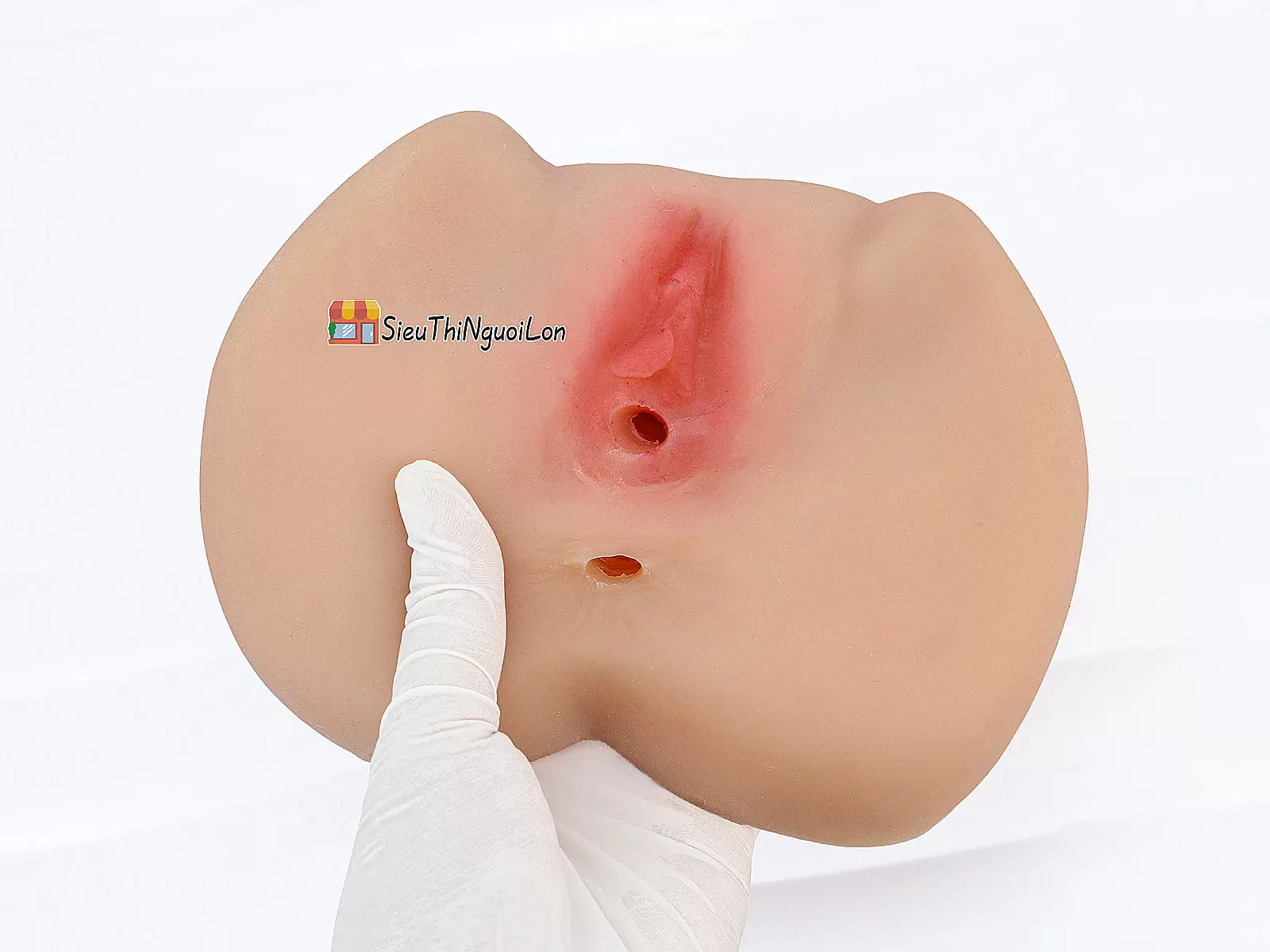 Âm đạo giả nằm ngửa silicon mềm mại đàn hồi tốt, êm ái khi tiếp xúc