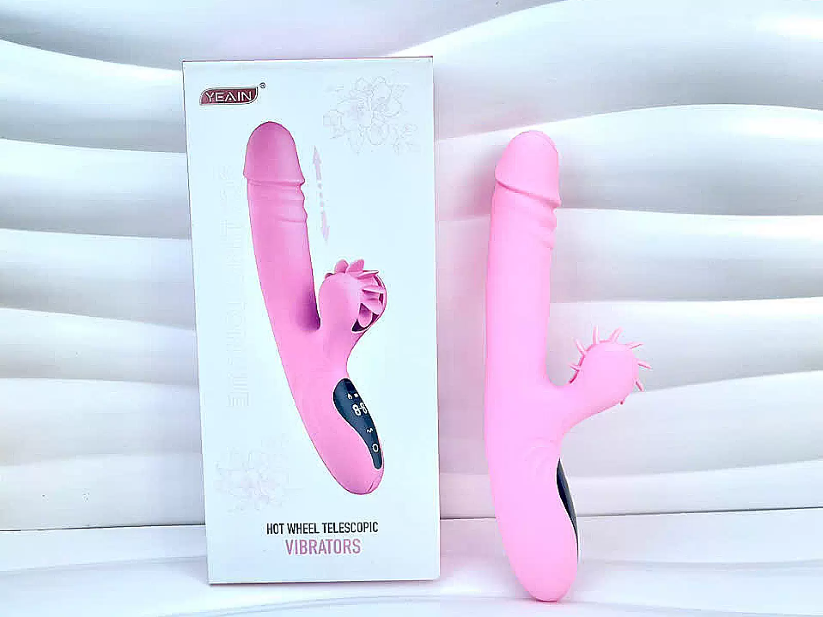 Thanh L&yacute; - M&aacute;y massage Yeain Vibrators xoay thụt c&oacute; lưỡi liếm hoạt động b&igrave;nh thường, nhanh hết pin