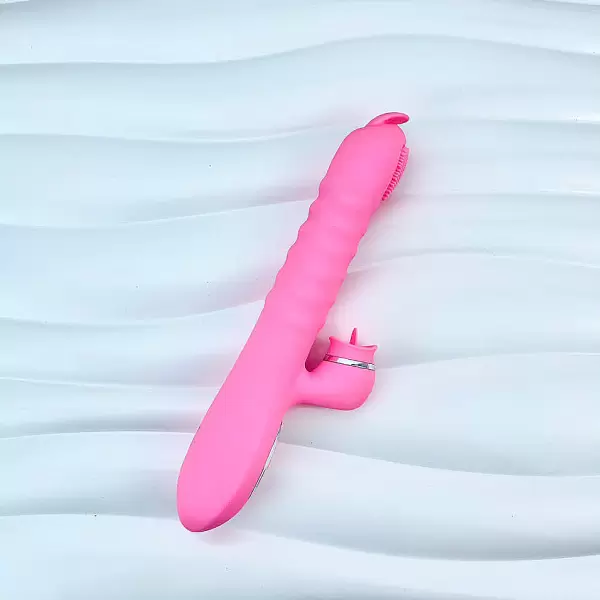 Thanh Lý - Máy mát xa lưỡi liếm 2 đầu Telescopic hoạt động bình thường, lưỡi không rung