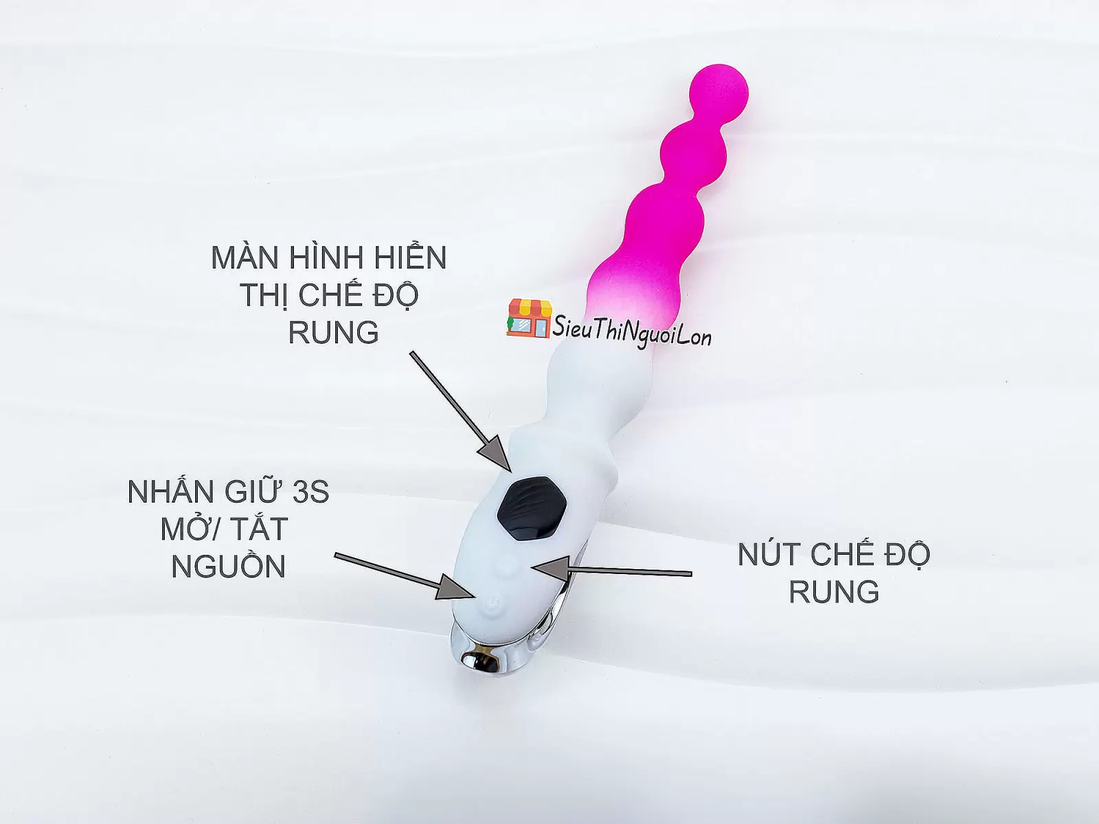 Kích hậu chuỗi bóng bi gợn sóng Pink Ripple