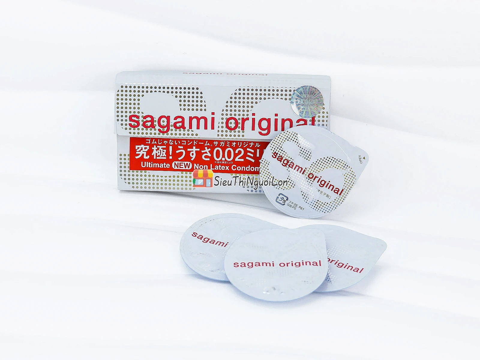 Bao Cao Su Sagami Original 0.02 Non-Latex siêu mỏng chân thật