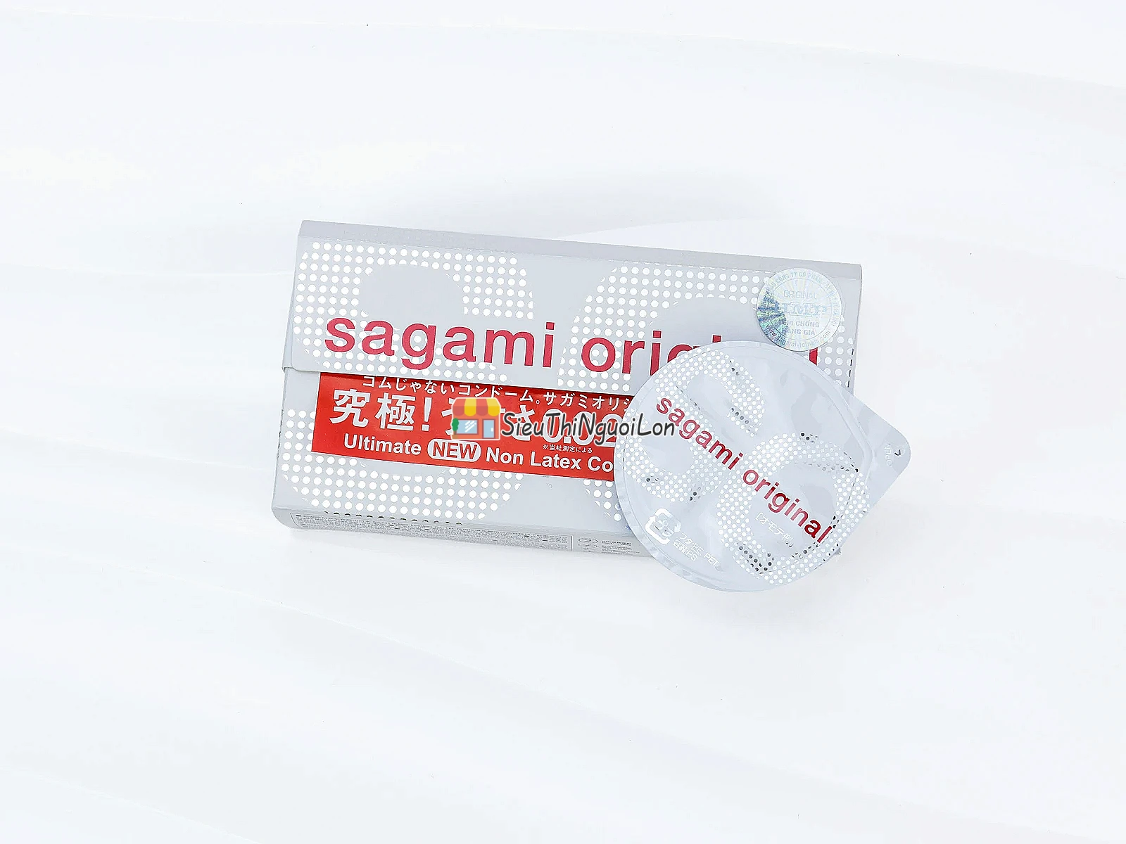 Bao Cao Su Sagami Original 0.02 Non-Latex siêu mỏng chân thật