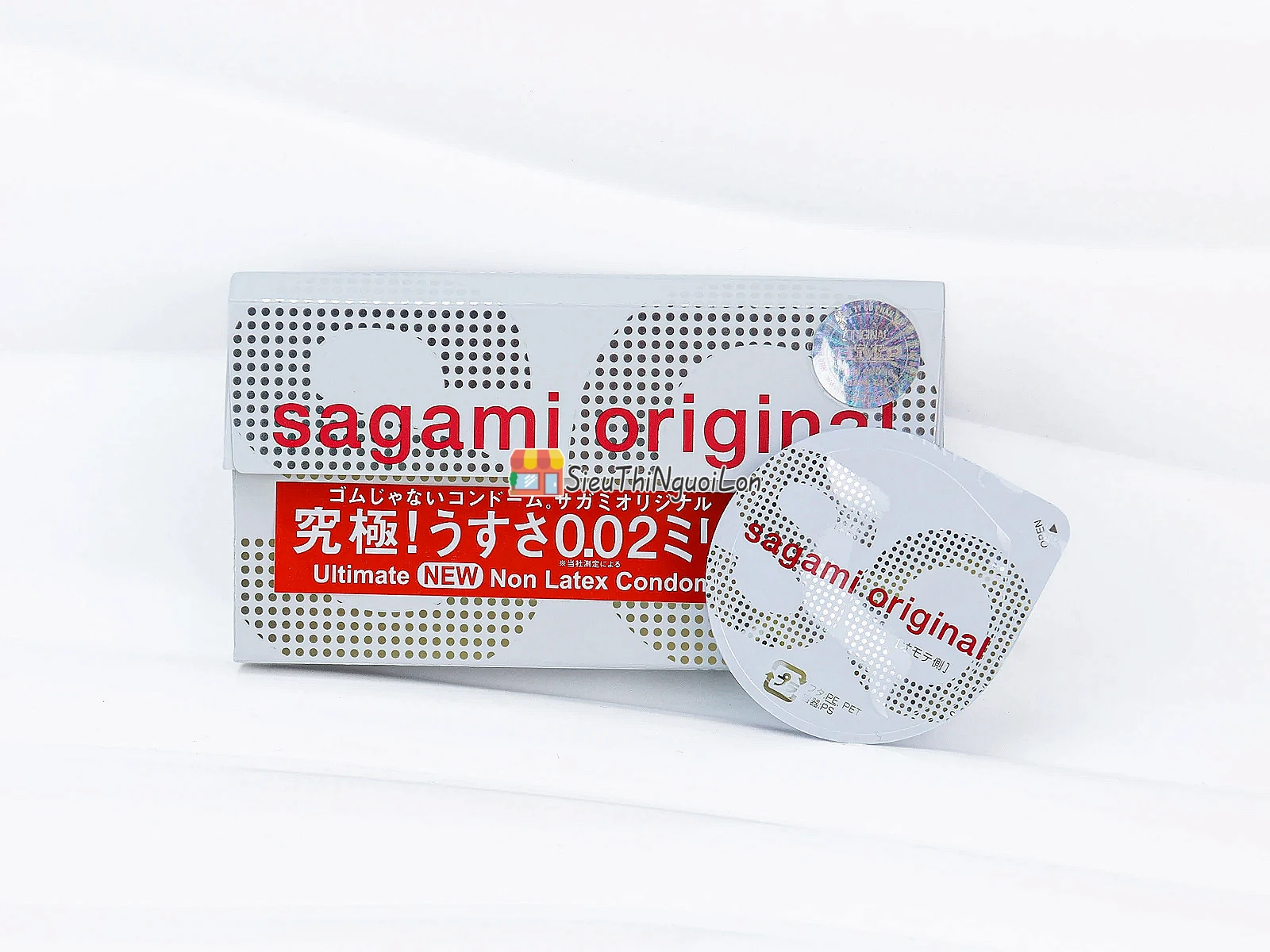 Bao Cao Su Sagami Original 0.02 Non-Latex siêu mỏng chân thật