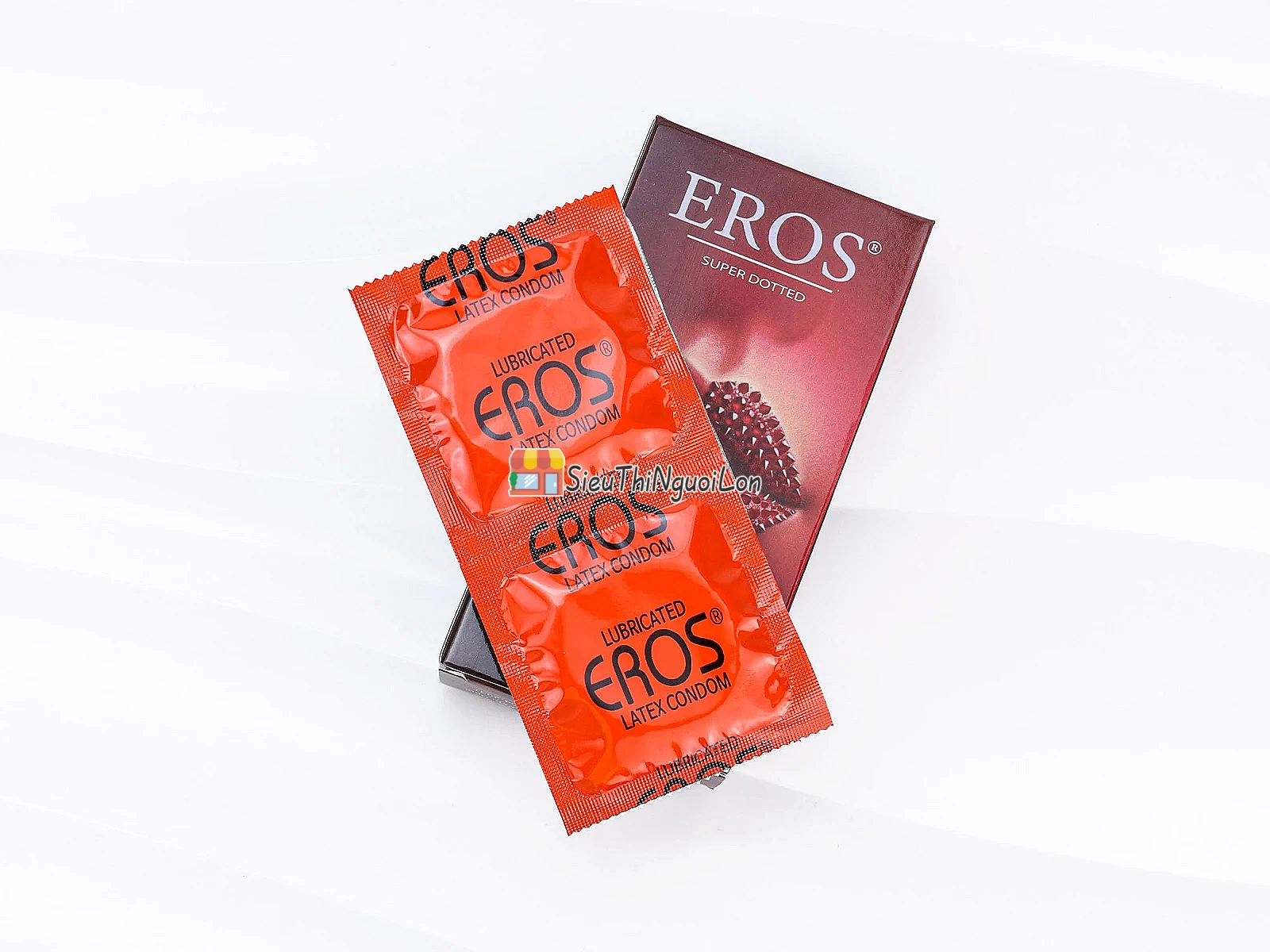 Bao cao su EROS Super Dotted tăng khoái cảm với thiết kế gai nổi độc đáo