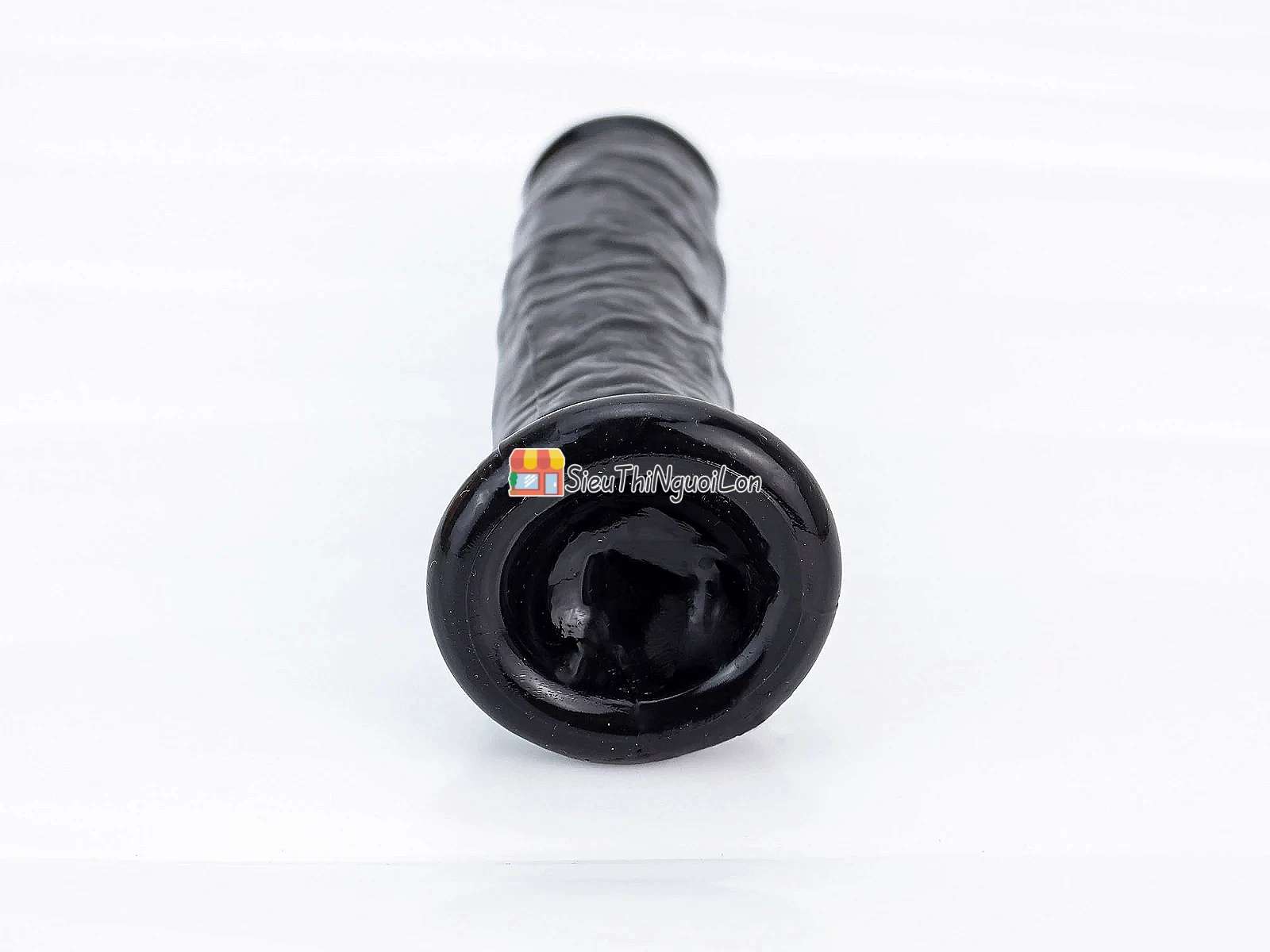 Dương vật giả có đế silicon màu đen