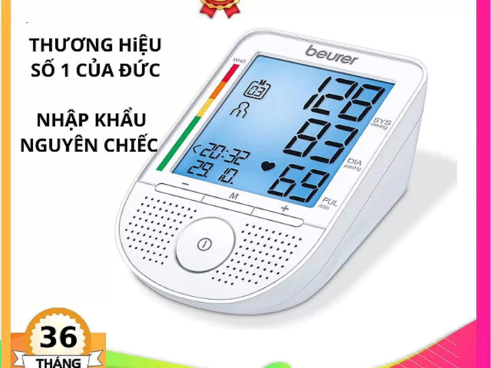 Máy đo huyết áp bắp tay có giọng nói Beurer BM49
