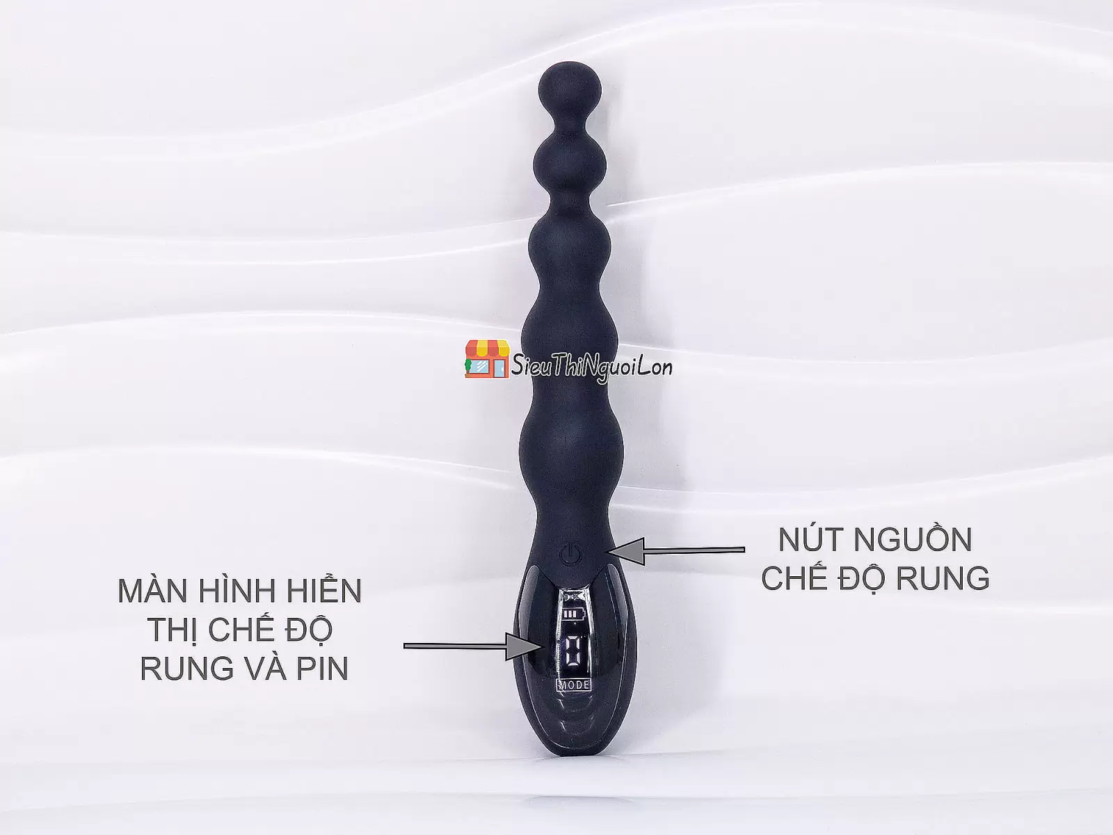 Máy massage kích hậu Loviss Aaron Beads Anal Plug rung kích thích cực đã