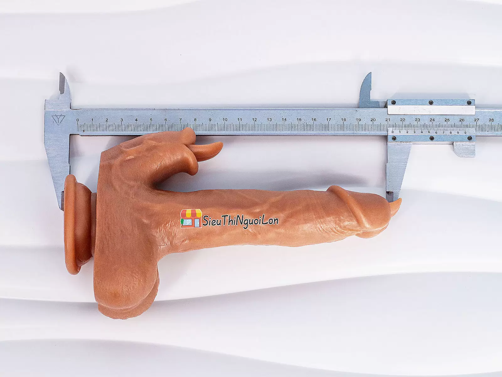 Dương vật giả có đế Dildo đầu và nhánh lưỡi liếm kèm điều khiển từ xa