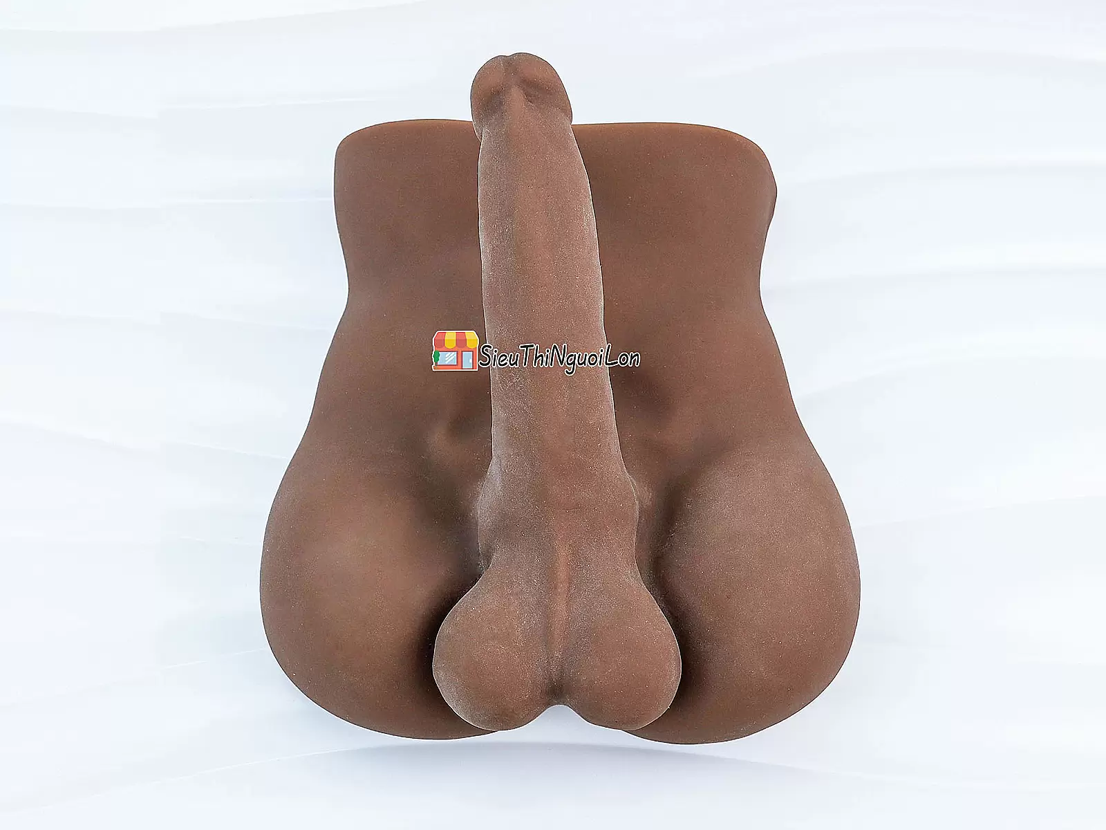 Búp bê bán thân nam màu nâu silicon mềm mại mạnh mẽ