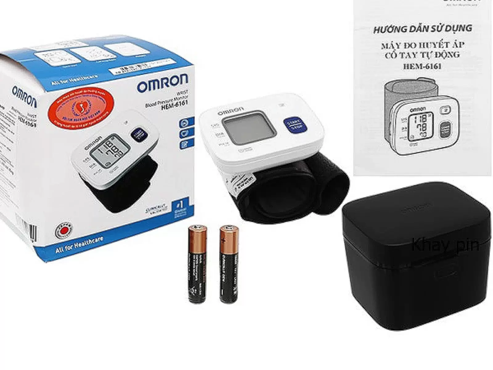 M&aacute;y đo huyết &aacute;p cổ tay Omron HEM-6161