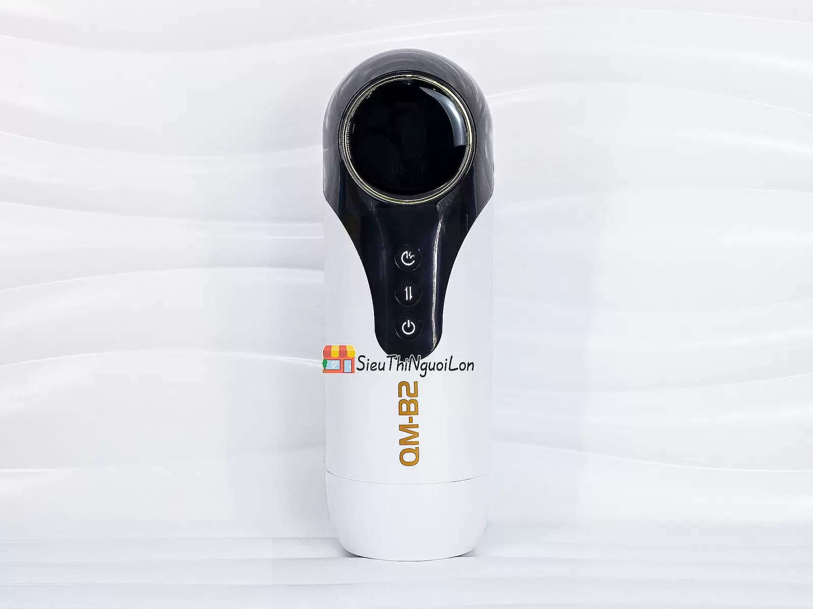 Máy thủ dâm QM-B2 rung co bóp, sưởi ấm pin sạc kèm tai nghe âm thanh quyến rũ