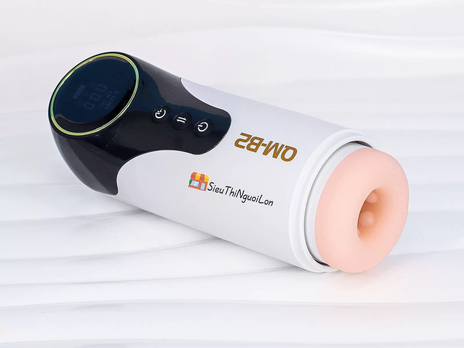 Máy thủ dâm QM-B2 rung co bóp, sưởi ấm pin sạc kèm tai nghe âm thanh quyến rũ