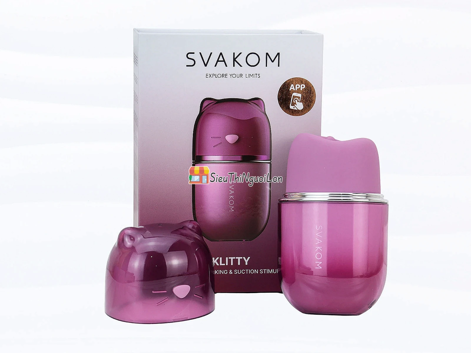 SVAKOM Klitty máy liếm hút 2 trong 1 điều khiển qua App