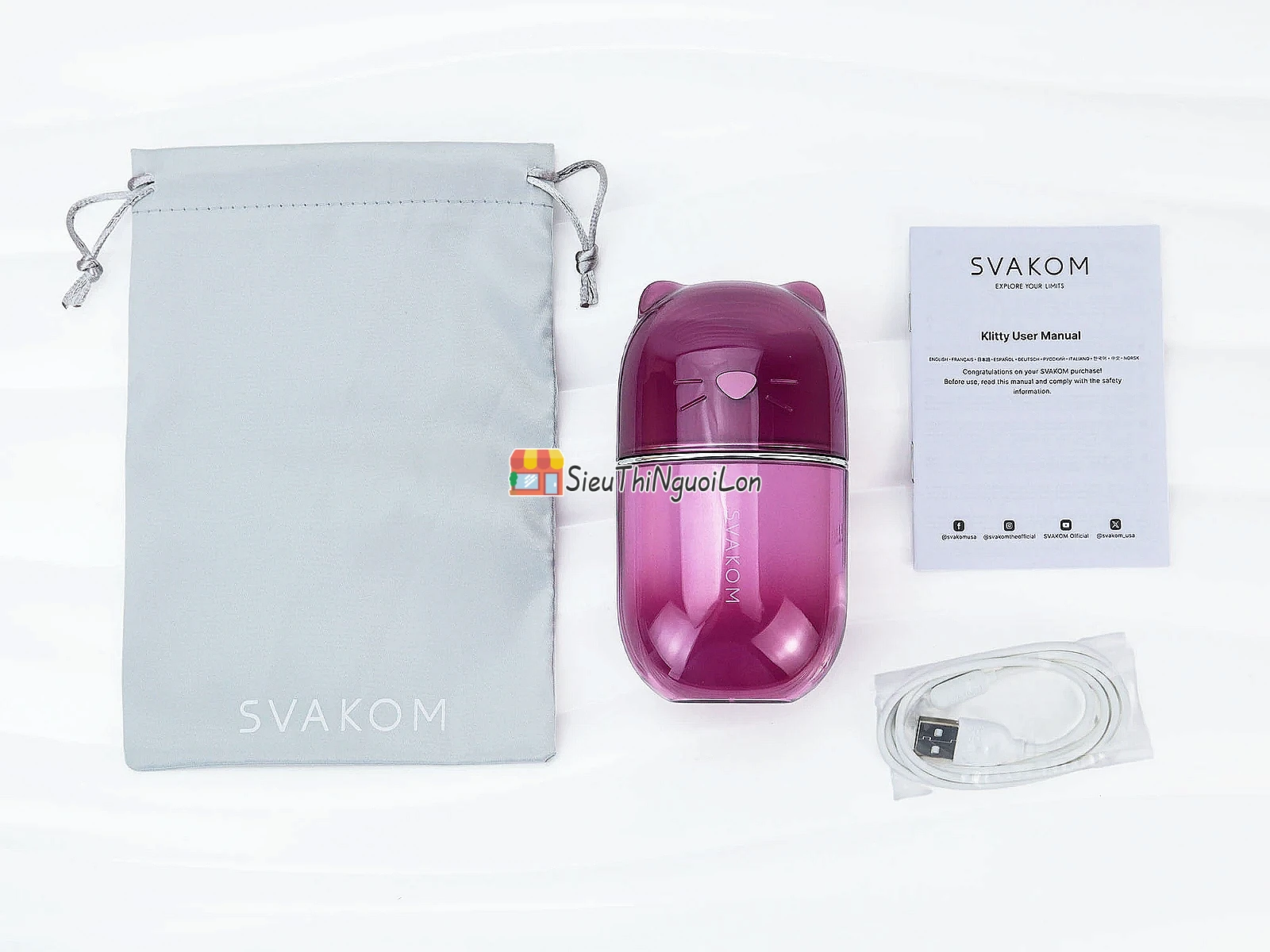 SVAKOM Klitty máy liếm hút 2 trong 1 điều khiển qua App