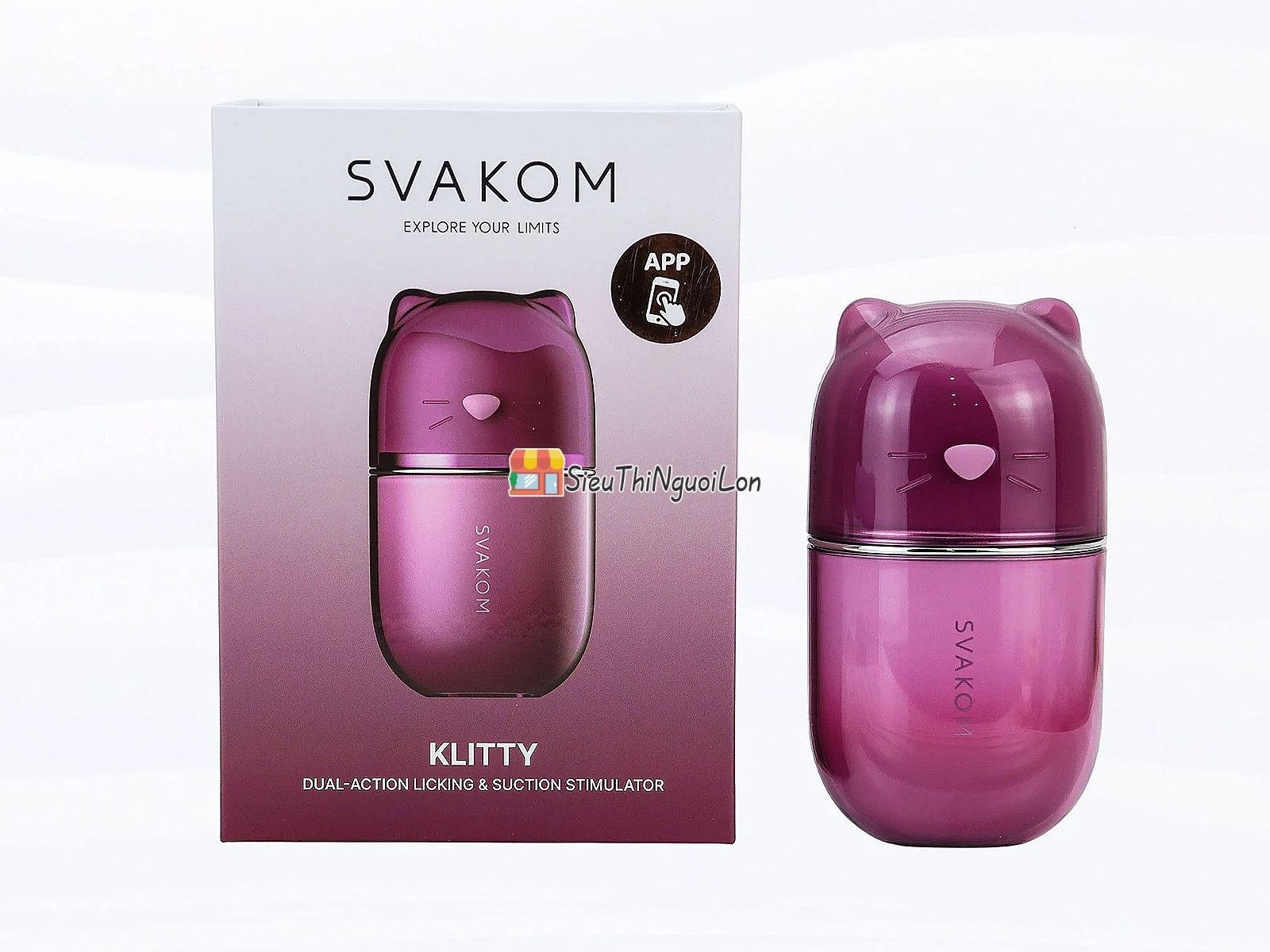 SVAKOM Klitty máy liếm hút 2 trong 1 điều khiển qua App