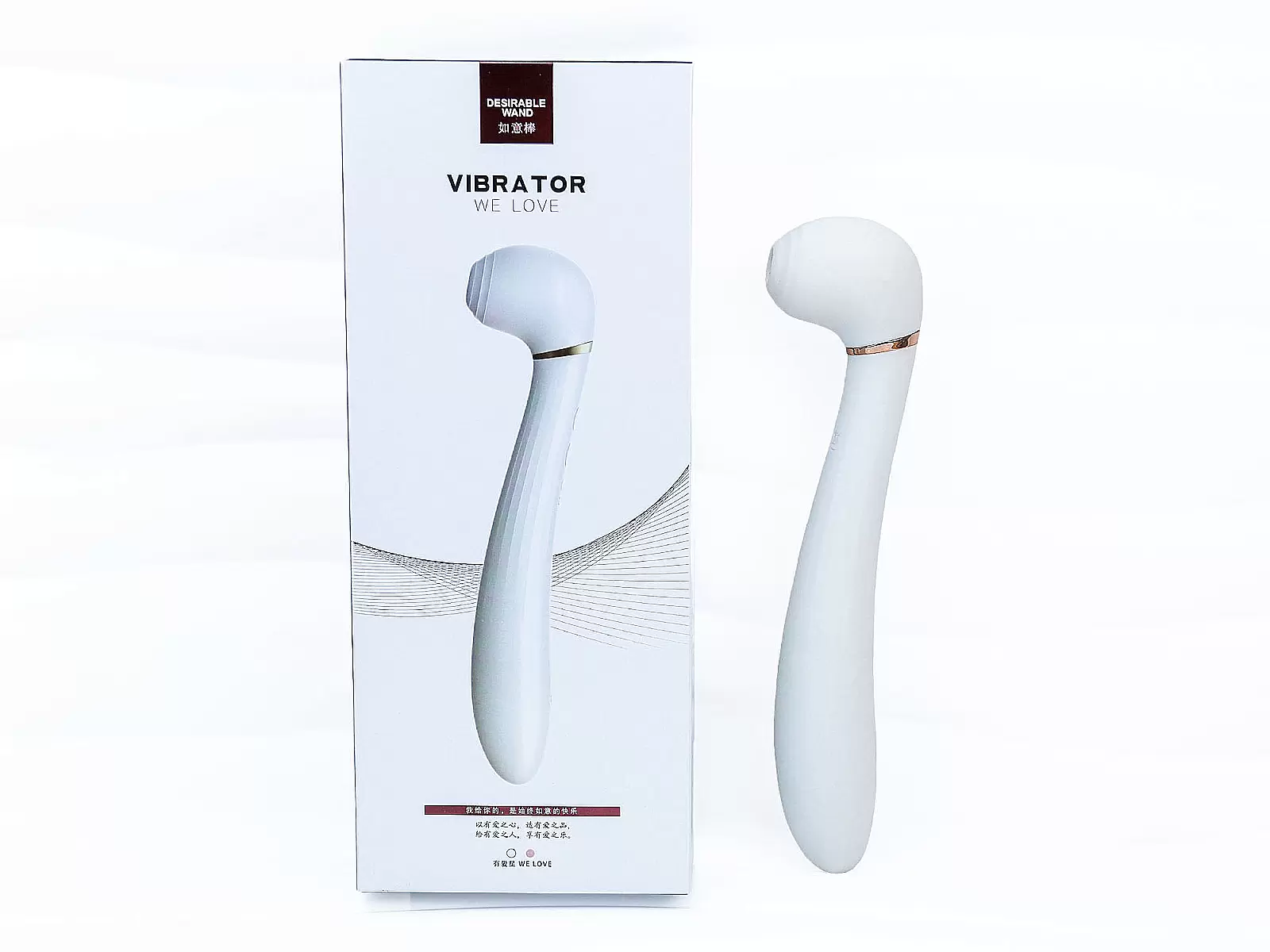 Máy massage 2 đầu rung hút Desirable Wand