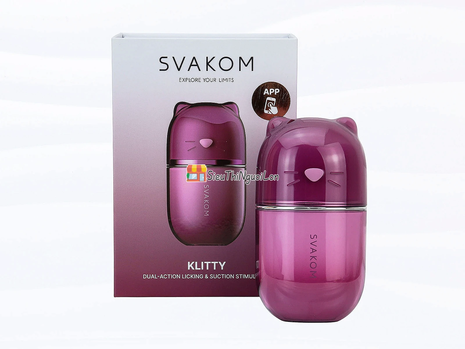 SVAKOM Klitty máy liếm hút 2 trong 1 điều khiển qua App