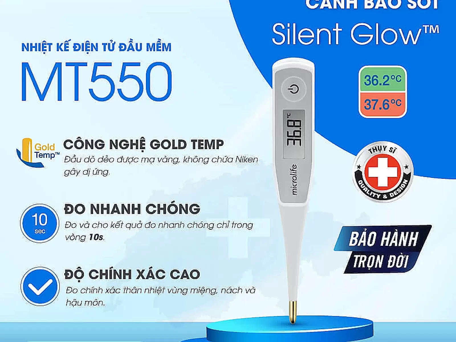 Nhiệt kế điện tử Microlife MT 550