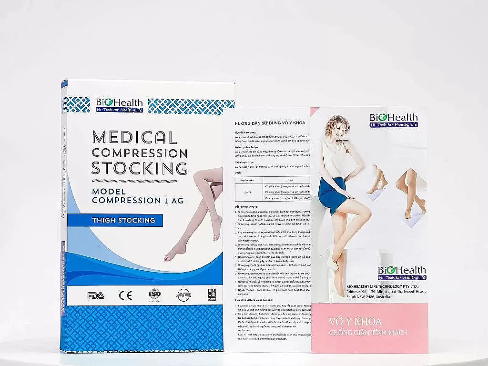 Vớ đùi y khoa BioHealth - Compression I AG