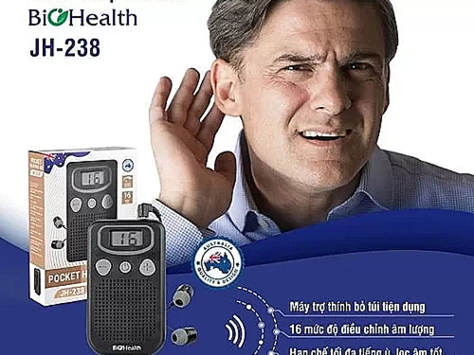 M&aacute;y trợ th&iacute;nh biohealth JH-238