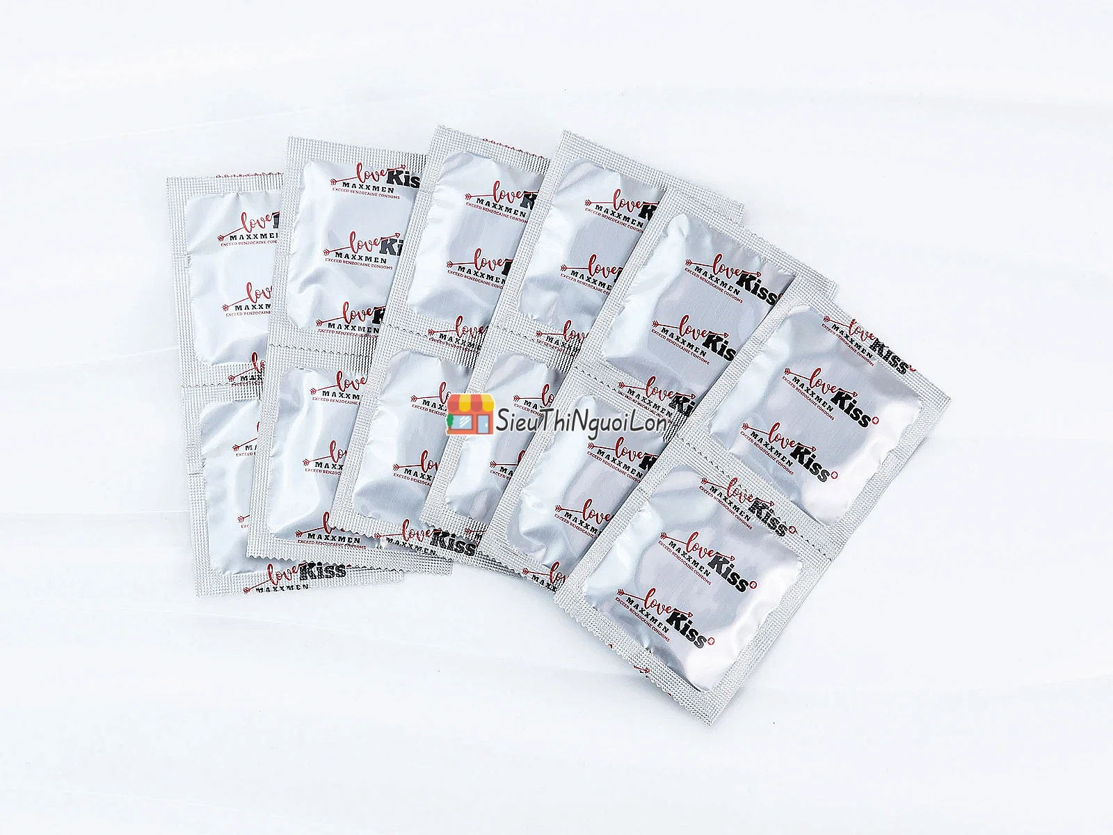 Bao cao su Love Kiss MaxxMen 0.03mm 5in1 siêu mỏng, mát lạnh, kéo dài cuộc yêu