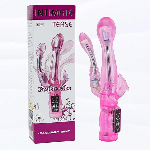Dương vật giả đa năng Intimate Tease rung kích thích với 3 nhánh