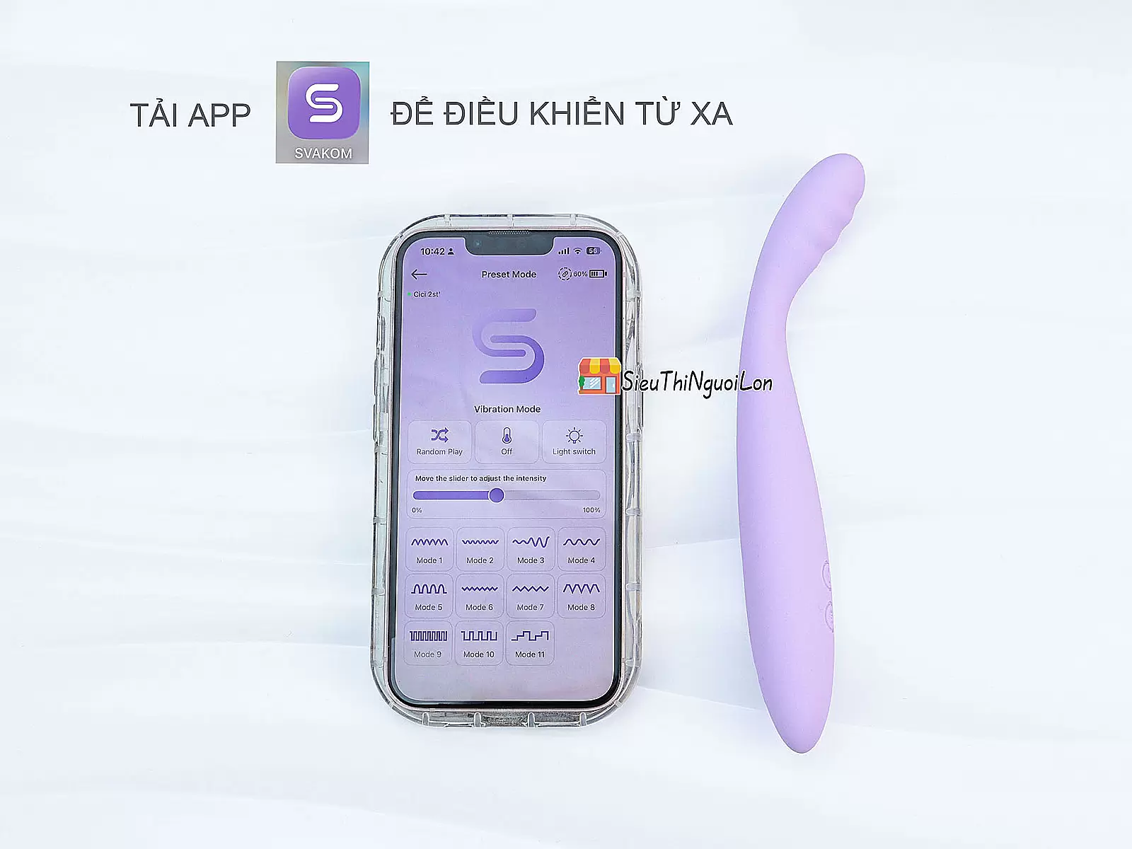 Máy massage ngón tay Svakom CiCi 2 điều khiển từ xa qua App