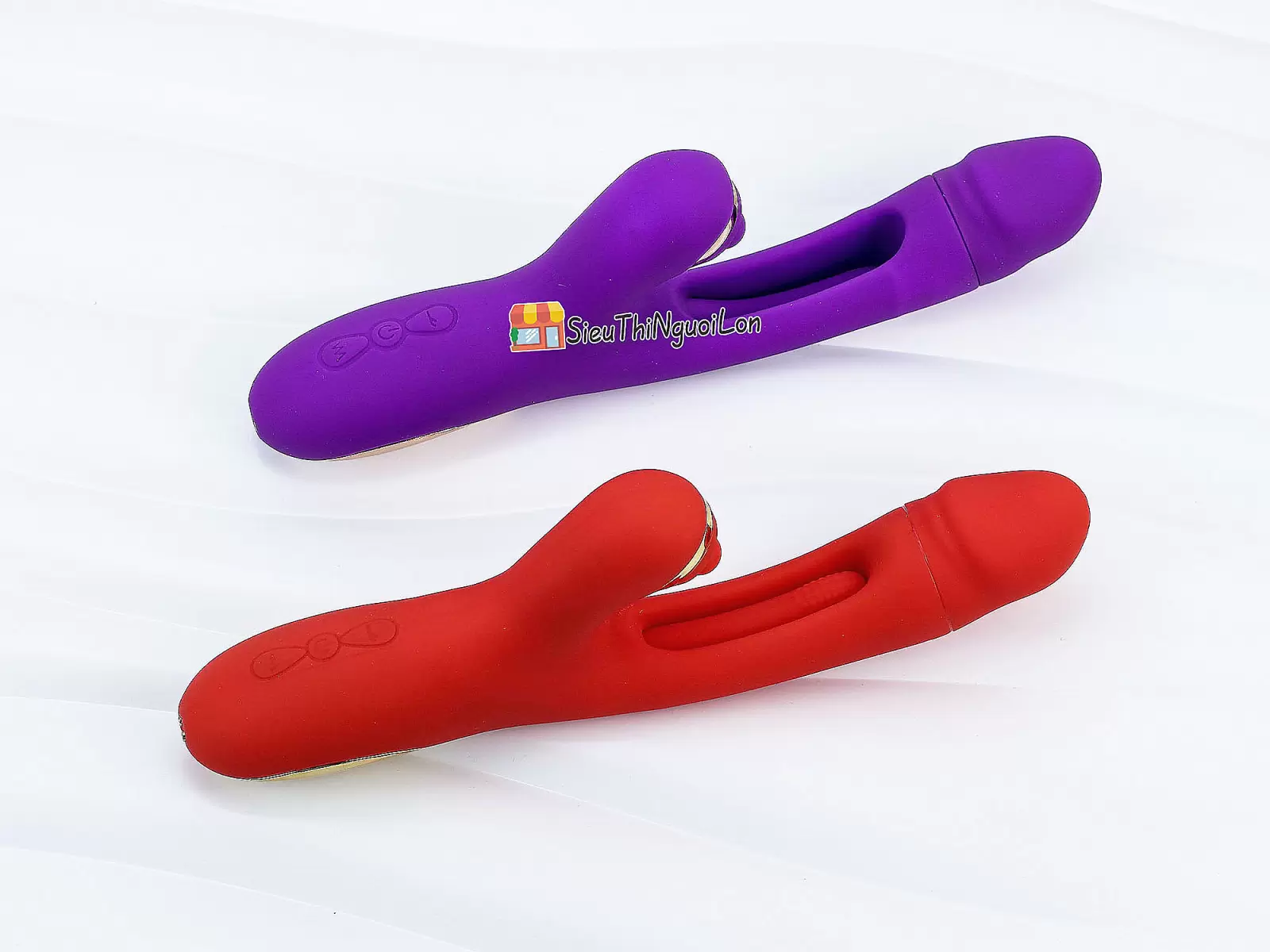 Máy massage lưỡi liếm đa năng có nhánh pin sạc