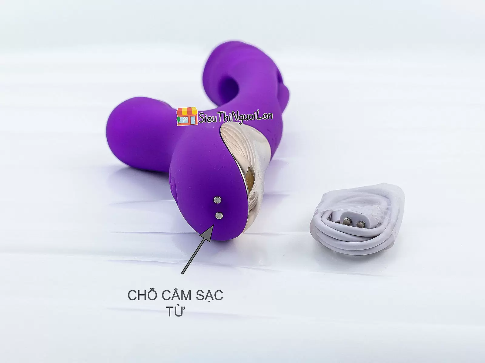 Máy massage lưỡi liếm đa năng có nhánh pin sạc